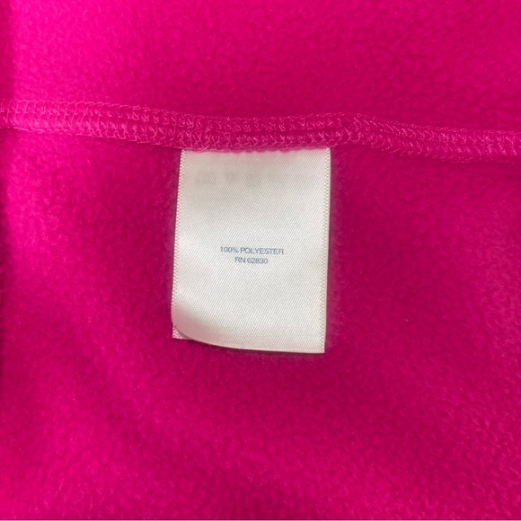 Lands End Fleece Sweatshirt Pink Women’s 1/4 Zip Pullover Size XL - Picture 7 of 8